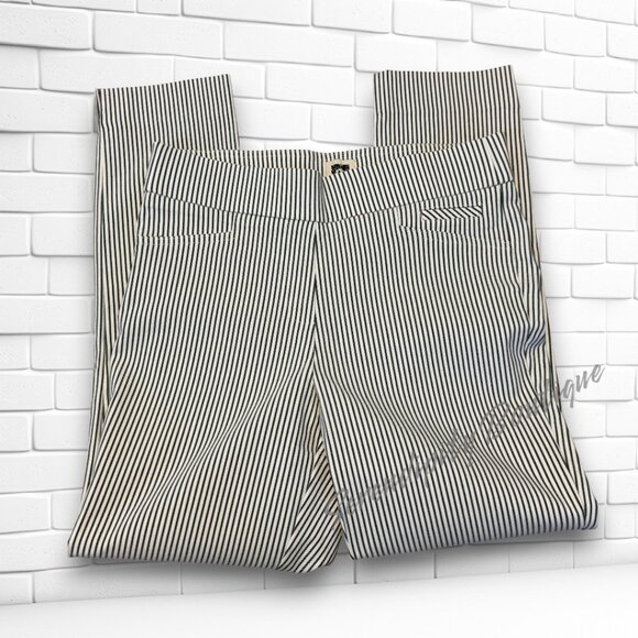 Ann Klein Sleek Classy Skinny Pin Stripe Pull On Jegging Career Dress Pants - Picture 4 of 13